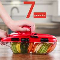 7 Blades Mandoline Slicer Manual Vegetable Cutter Salad Maker Potato Onion Brush Cutter Kitchen Accessories Gadgets