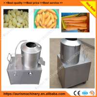 Roller brush type vegetable washer/peeler machine