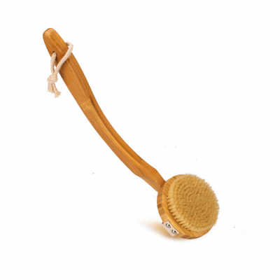 long handle hot sale Removable massage body bamboo Wood Body Bathing brush with customized logo