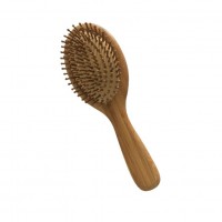 Oval Shape Bamboo Boar Bristle Hair Brush